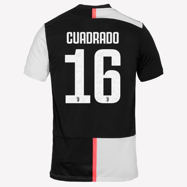 Trikot Juventus NO.16 Cuadredo Heim 2019-20 Weiß Schwarz Fussballtrikots Günstig